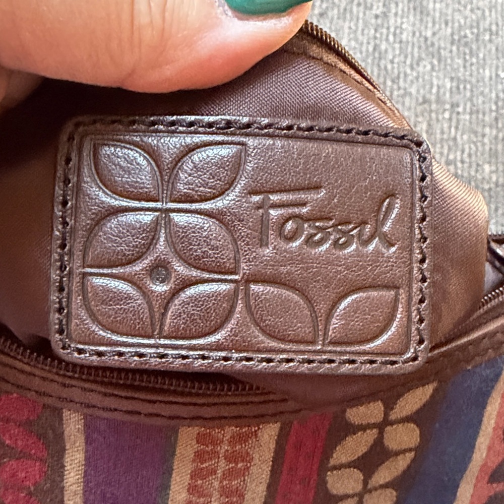 Fossil Multicolor Patterned Shoulder Bag - Picture 7 of 10